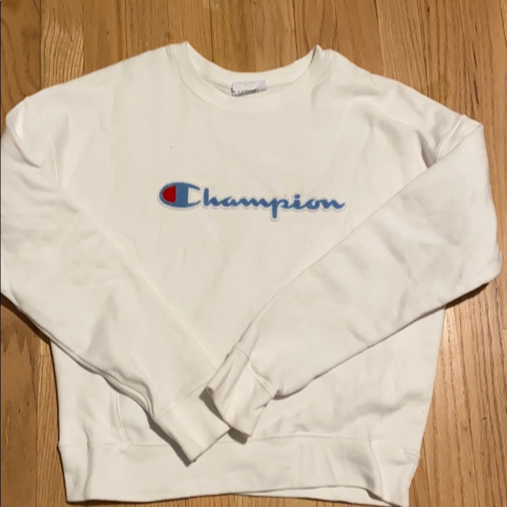white champion crew neck